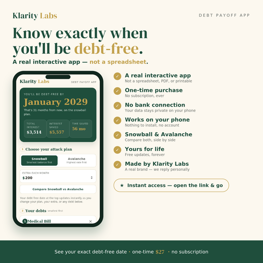 Debt Payoff App — Know Your Exact Debt-Free Date