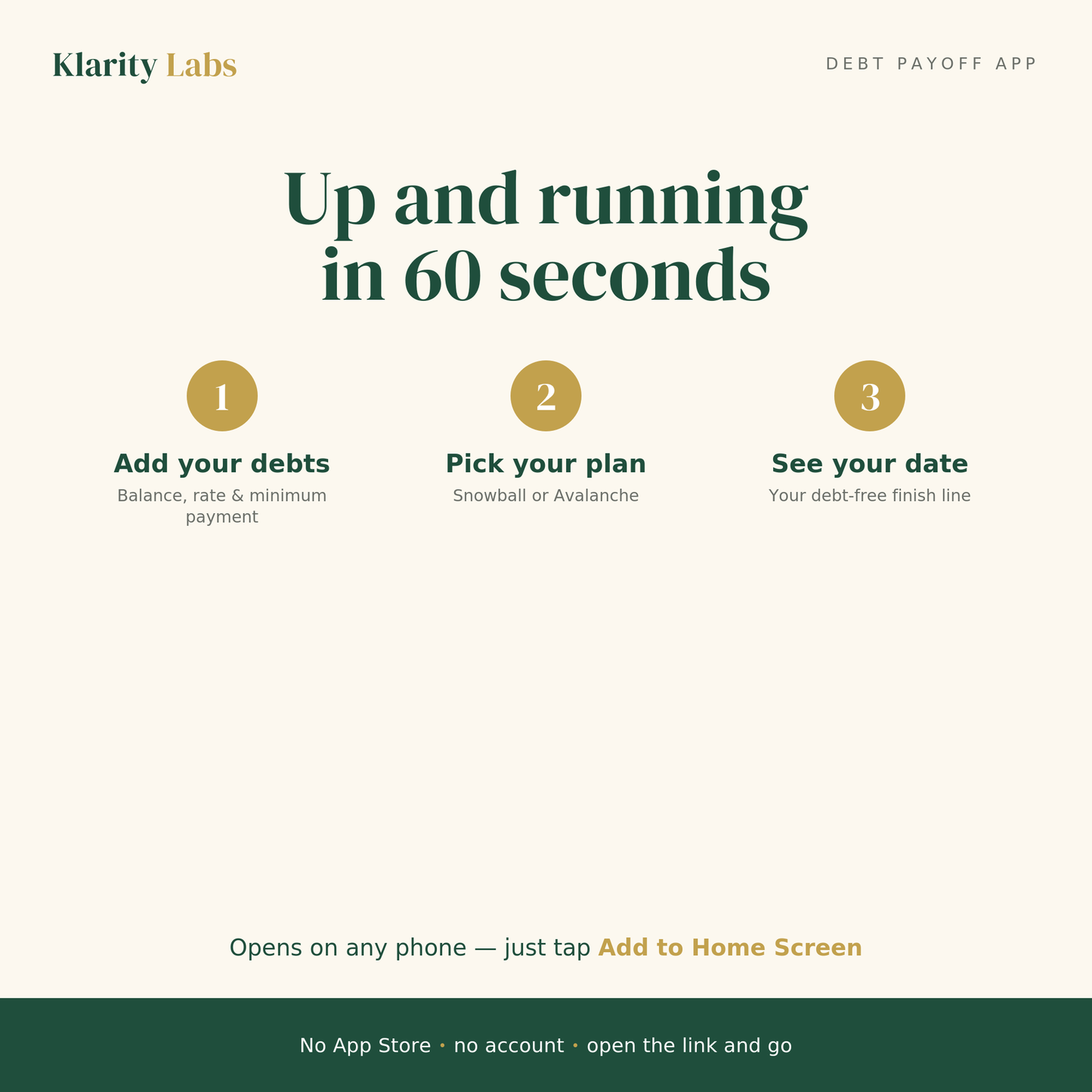 Debt Payoff App — Know Your Exact Debt-Free Date